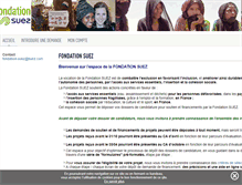Tablet Screenshot of fondation-suez.com